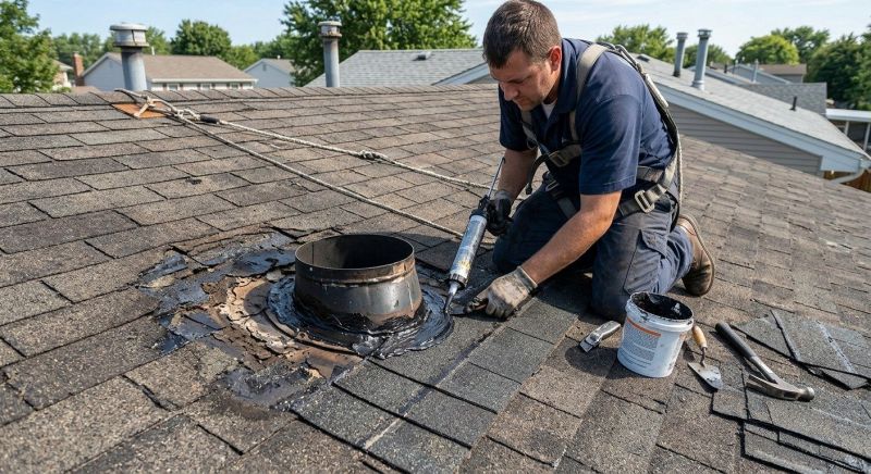 Asphalt Roof Leak Repair in Livingston, NJ