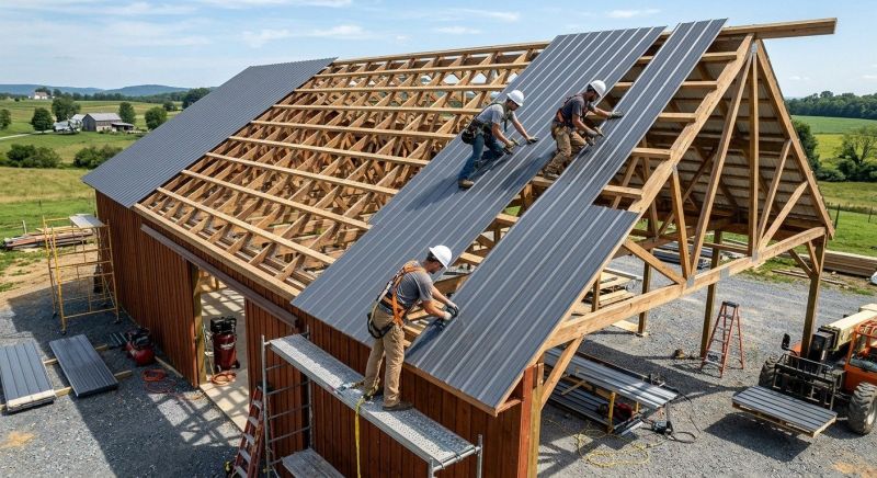 Barn Roof Installation in Long Valley, NJ