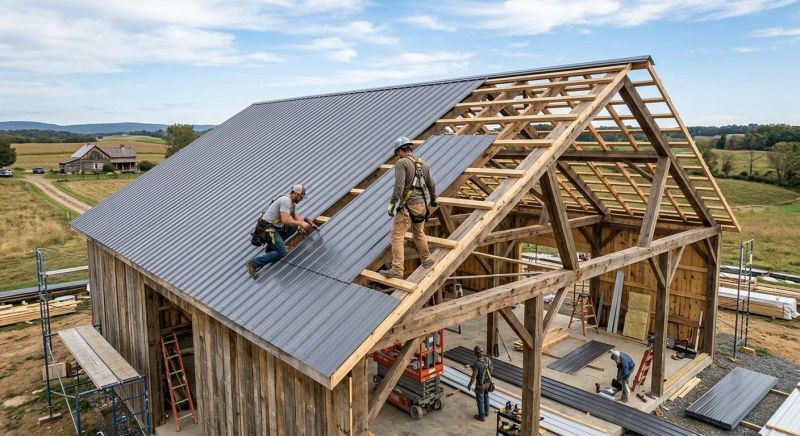Barn Roof Installation in Long Valley, NJ