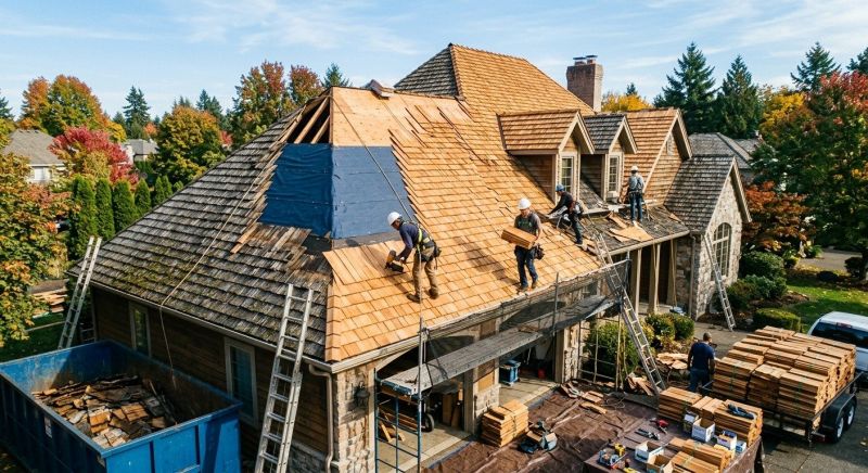 Cedar Roof Replacement in Basking Ridge, NJ