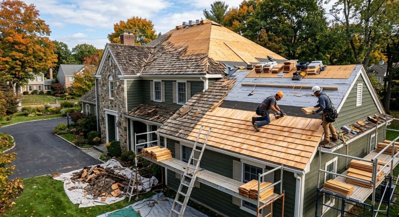 Cedar Roof Replacement in Hunterdon County, NJ
