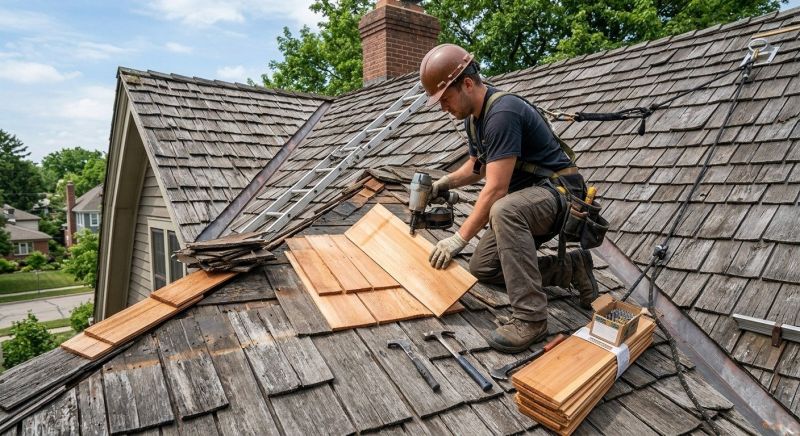 Cedar Shake Roof Repair in Green Village, NJ