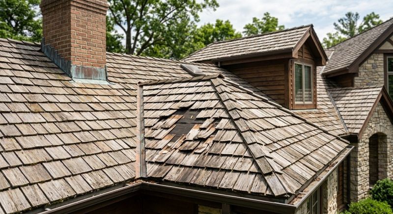 Cedar Shake Roof Repair in Mendham, NJ