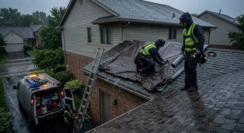 Collapsing Roof Repair in Long Valley, NJ