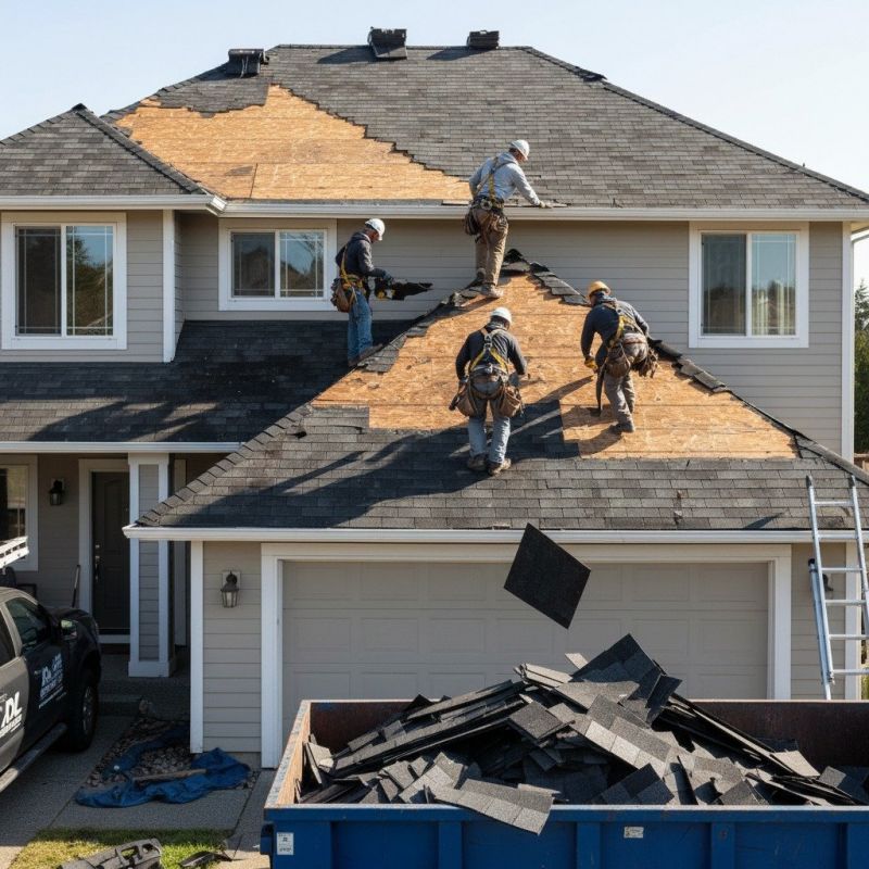 Damaged Roof Replacement in Hampton, NJ