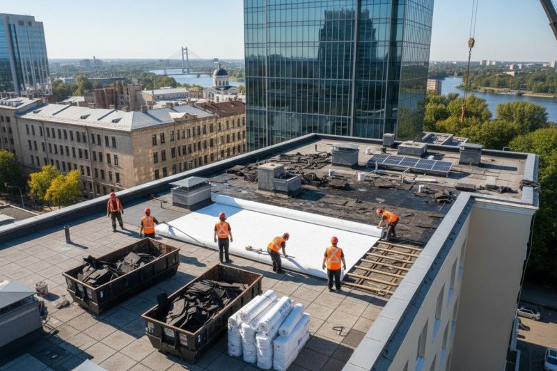 Flat Roof Replacement in Annandale, NJ