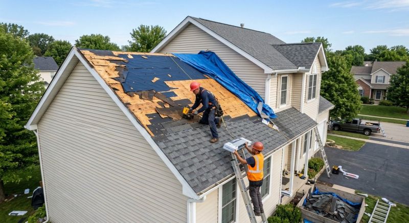 Roof Damage Restoration in High Bridge, NJ