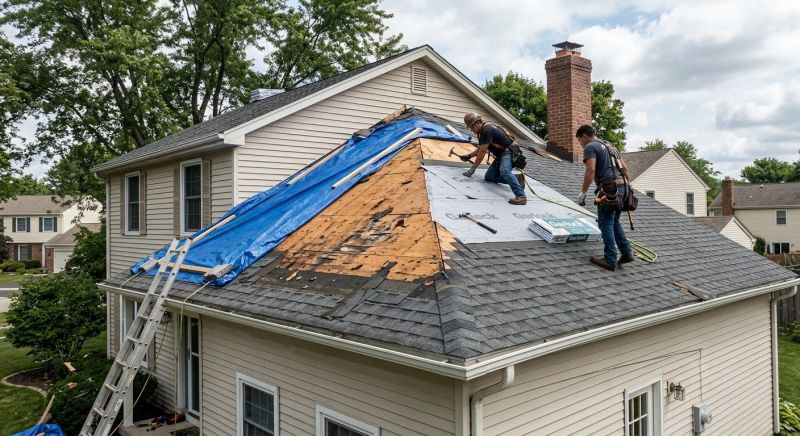 Roof Damage Restoration in Phillipsburg, NJ