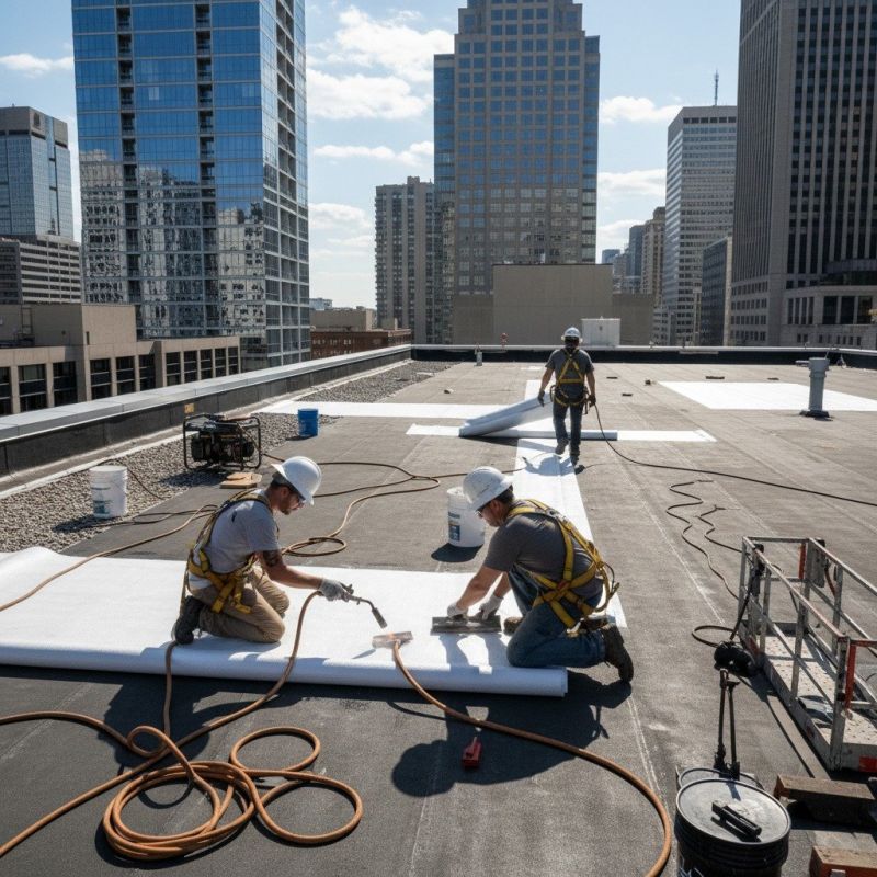 Single Ply Roof Repair in Livingston, NJ