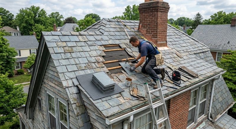 Slate Roof Repair in Bridgewater, NJ