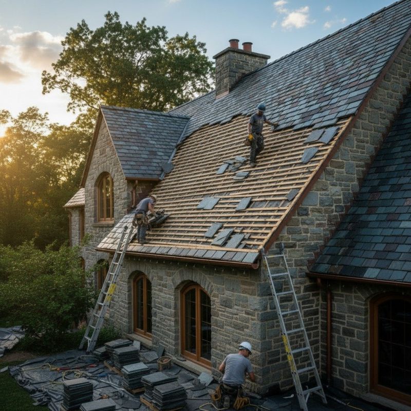 Slate Roof Replacement in Berkeley Heights, NJ