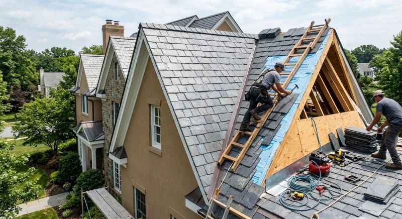 Slate Shingles Repair in Hunterdon County, NJ