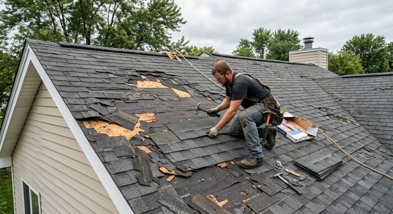 Storm Damage Roof Repair in Florham Park, NJ