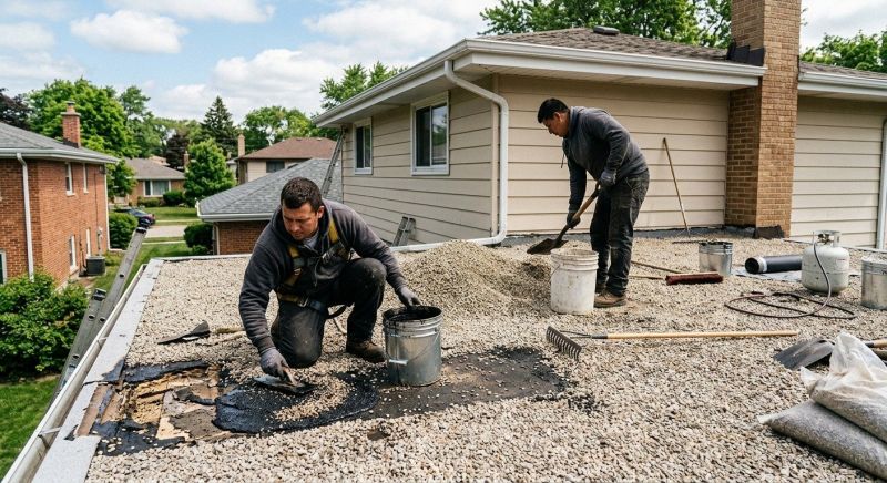 Tar And Gravel Roof Repair in Bedminster, NJ