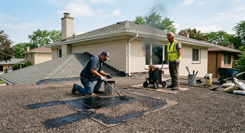 Tar And Gravel Roof Repair in Middlesex, NJ