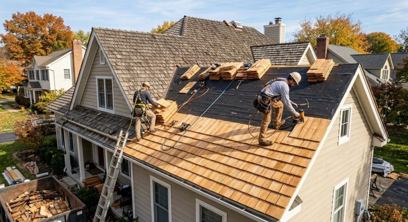Wood Shake Roof Replacement in Hunterdon County, NJ