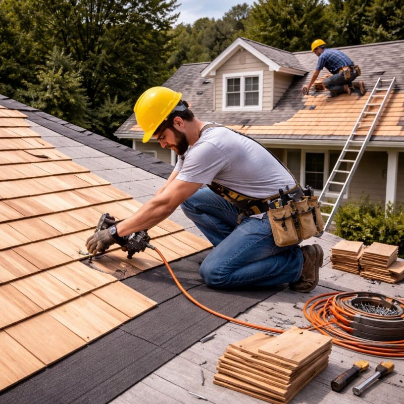 Wooden Roof Installation in Long Valley, NJ